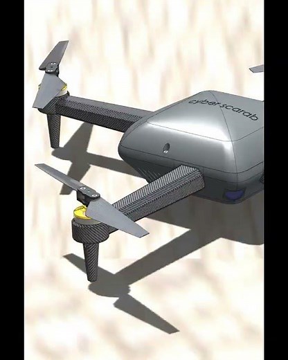 Designing the CYBER-SCARAB: The Ultimate 3D Printable Drone! (SolidWorks)