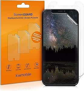 kwmobile Screen Protectors Compatible with Apple iPhone 12 / iPhone 12 Pro Screen Protector - 3X Ultra-Clear Transparent Phone Films
