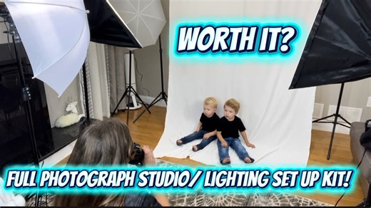 Watch This Full Photography Studio Set  Worth it? Great Lighting? on Amazon Live