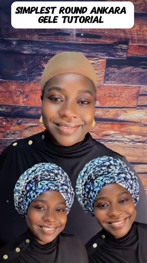 How to tie simple round ankara head wrap tutorial style for beginners #ankara #fbreelsfypシ゚viralシ #headwrap #tutorial | African Beautiful Fashion and Lifestyle