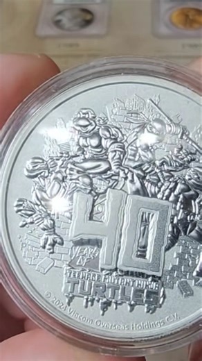 RARE: Teenage Mutant Ninja Turtles Silver Coin #silverstacking #coincollecting #coin