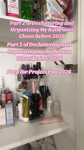Decluttering My Bathroom Closet: Part 2 Organization