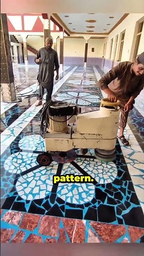 Terrazzo Floor Polishing Technique | Mosaic Floor Restoration Process