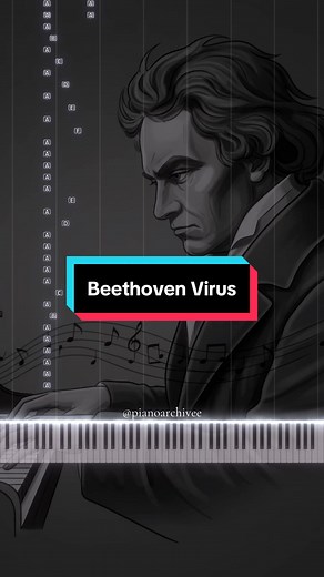 Learn Beethoven Virus on Piano: Easy Tutorial