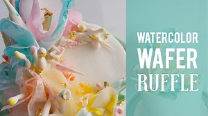 What makes this watercolor ruffle cake so addictive