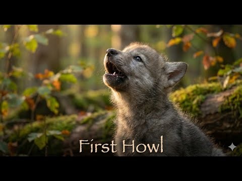 Wolf Pup Learns to Howl for the First Time