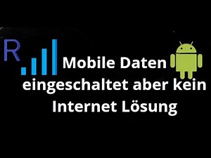 Mobile Daten sind eingeschaltet, aber kein Internet — Lösung