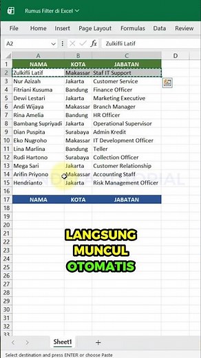 The FILTER Formula in Excel - How to Display Data Automatically! 📊#ExcelTips #ExcelFilter #LearnE...