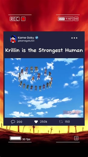 Krillin is the Strongest Human #dragonball #goku