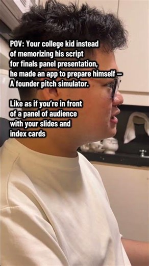 Founder Pitching Simulator instead of studying. Yes, please.