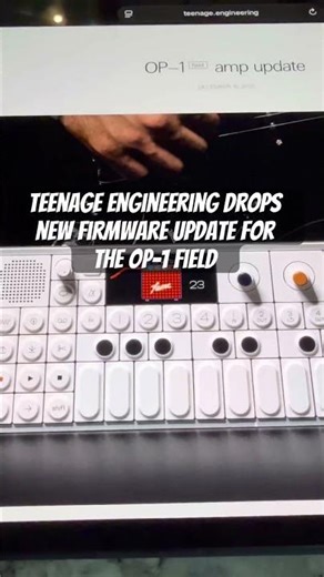 Teenage Engineering dropped 1.6.0 update for the OP-1 Field. #teenageengineering #op1