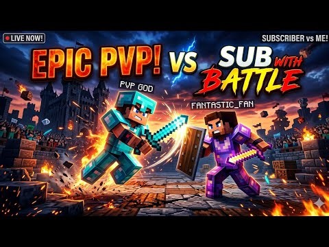 Minecraft with subscriber public SMP #minecraft