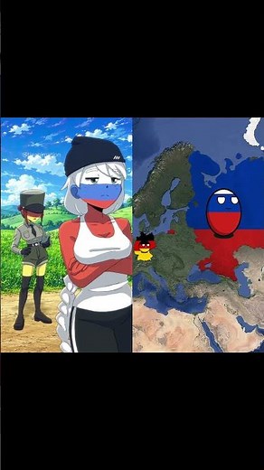 Russia vs Germany🔥 #countryhumans #shorts