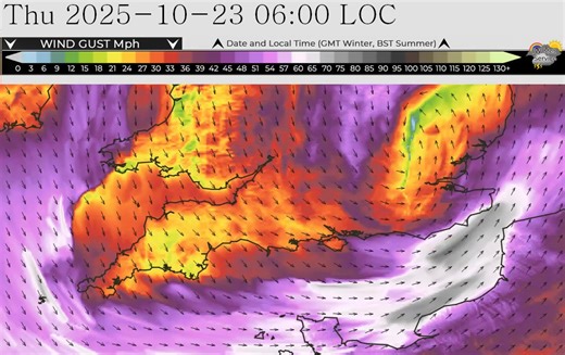 As we hoped, the strongest winds seem likely to pass to the south, although still with gales affecting the island later tonight and into tomorrow. Here is our latest video update. Weather warning can be found in comments. | IW Met Service - The Isle of Wight Weather Service
