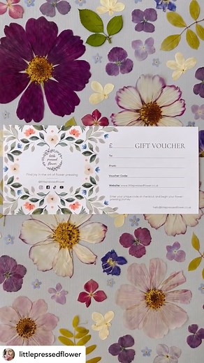 🌸 Gift the Art of Flower Pressing! 🌸 Looking for the perfect present? Delight your loved ones with a Flower Pressing Course Gift Voucher! Whether they’re nature-lovers, craft-enthusiasts, or simply looking for a new creative hobby, our courses will teach them the beautiful art of preserving flowers forever. ✨ What they’ll learn: - The best equipment to use for pressing - Techniques for pressing different types of flowers - Advice on preserving vibrant colours and shape - Avoiding browning and 