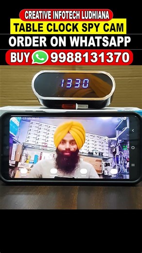 table clock spy camera clip277wvzbz Creative Infotech ludhiana M 9988131370
