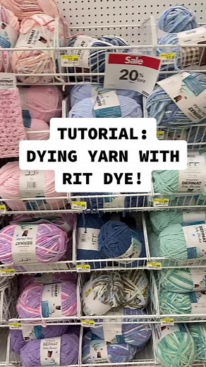 How to dye yarn with Rit dye so you always have the color you need!! #ritdye #crochet #yarn #dyingyarn #yarncolors #rit #dye #crochetideas #crafthack