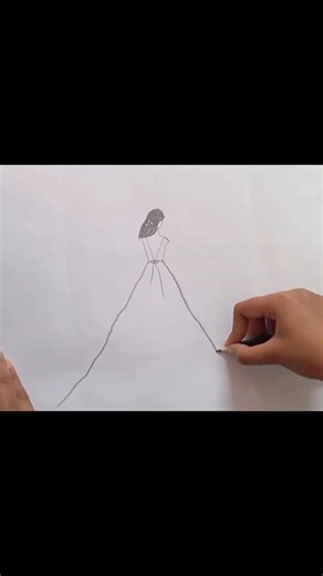 Magical Girl in Moon Pencil Sketch 🌙✨ #shorts। Line Crafter