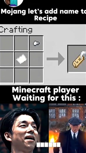 mojang let's add name tag recipe🔥🔥