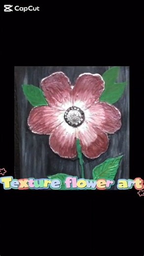 Textured floral art# texture art # floral art # shorts