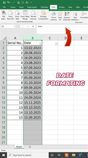 Convert Text to Date in Excel | Date Formatting Made Easy | Excel with Harry #excel #exceltutorial