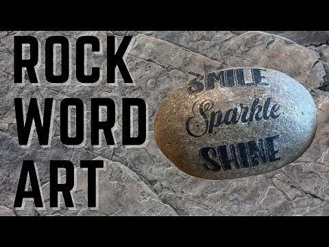 DIY Stone Art / How to Add Words to Rocks / Affordable and Easy Tutorial