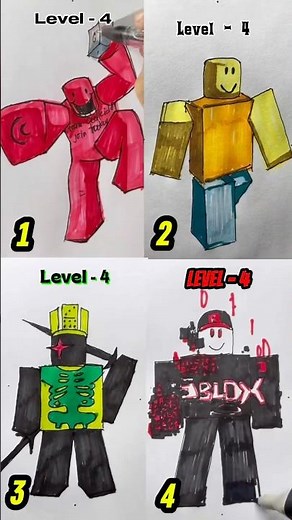Drawing Roblox characters compilation #drawing #art #howtodraw #tutorial #roblox