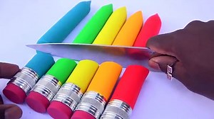 DIY How To Make Colors Play Doh Giant Crayons Learn Colors Play Doh Mighty Toys