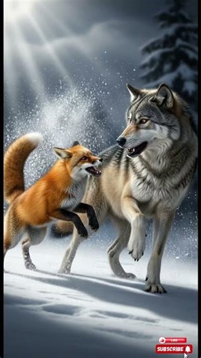 The Brave Fox Challenges the Wolf! 🦊💥🐺 | Unexpected Predator Showdown