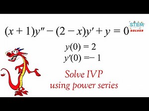 6.1-26 Find power series solutions of (x+1)y''-(2-x)y'+y=0, y(0)=2, y'(0)=-1 | DE