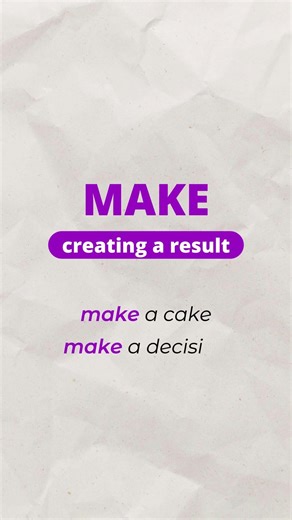 DO vs MAKE - How to use them?