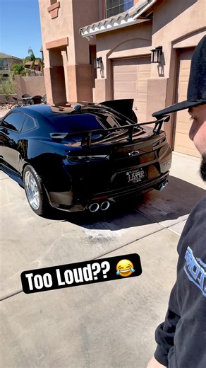 What It’s REALLY Like Inside a Cammed Camaro ZL1 vs Outside 😳🔥 #camarozl1 #shorts
