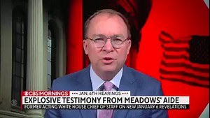 425K views · 432 reactions | Former Trump White House acting Chief of Staff and CBS News contributor Mick Mulvaney says Cassidy Hutchinson’s testimony was “compelling and very credible” — adding that “it’s almost guaranteed now that Mark Meadows will have to come and testify.” https://cbsn.ws/3noBwBB | CBS Mornings | Facebook