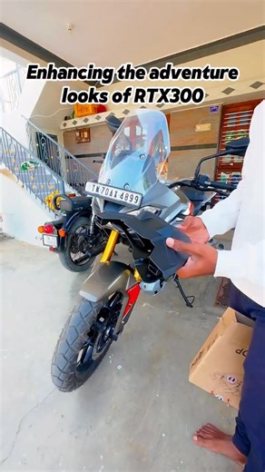 Mahesh on Instagram: "Installing raised fender on RTX300 . . . . . [RTX300, TVS RTX 300, APACHE RTX, VIRAL, FOR YOU, MODIFICATION, BIKER, TVS] #maheshrevs"