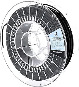 KIMYA - 3D Printer ABS Kevlar Filament - 2.85mm - 500g - Consumable and Professional Parts Printing - Lighter Printed Part - Black - Aramid Fibers - Made in Europe