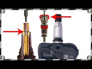 How to unscrew a broken core (nipple) from a valve stem wheel with a pressure sensor