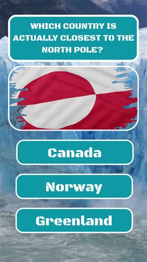 Which Land Is Closest to the North Pole? 🌍 Only 1% Get It Right! #Shorts