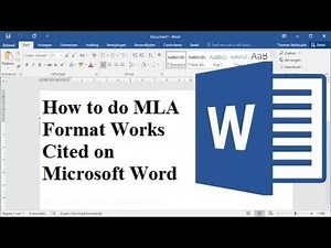 Experts Reveal the SECRET to Creating MLA Works Cited in Word 2024!