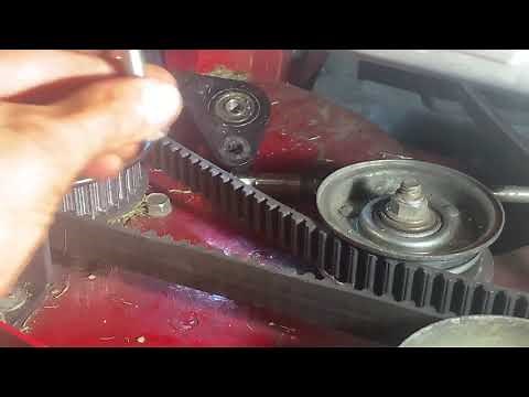 Ferris FW15 deck belt adjustment and tightening