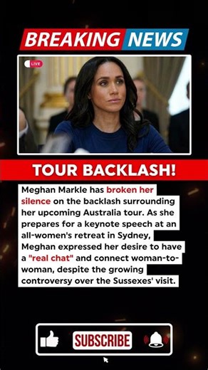 BREAKING: Meghan Markle Breaks Silence on Australia Tour Backlash #shorts #royalfamily