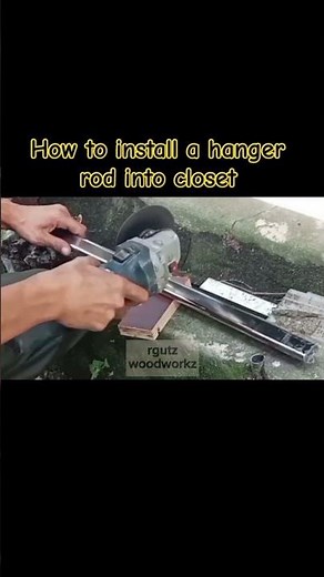 How to install a hanger rod into closet