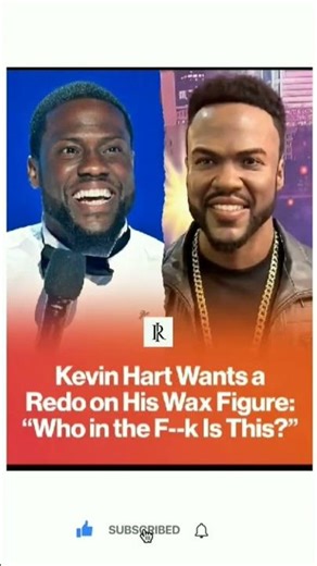 Kevin Hart ROASTS His New Wax Figure: "Who in the F*** Is This?!" 😂 (Demands Redo!)#fyp #fyy #shorts