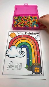 Kids will love learning with these fun Rainbow themed Preschool Skills activities. https://planningplaytime.com/rainbow-worksheets-preschool/ | Planning Playtime - Learning Through Play