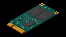 Isometric solid state drive animation. Drive ssd storage...