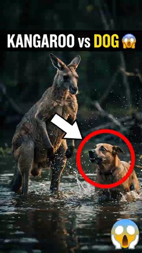 Why Do Kangaroos DROWN Dogs! 😱 #facts #youtubeshorts
