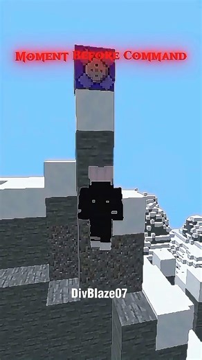 Moment before Command Part 1 #minecraft #shorts