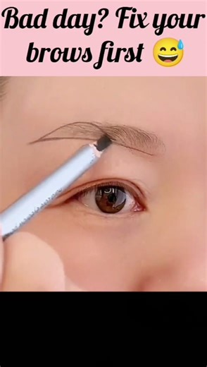 easy way to draw perfectly eyebrows shape# eyebrows drawing#microblading ❤️