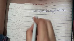 Multiplication of fraction for class 5... | Filo