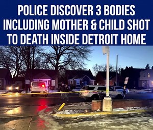 #BREAKING 🚨Detroit police are investigating after 3 people were found shot to death including a child inside a home on the city’s west side. The incident occurred in the area of Evergreen & Fenkell. A family member didn’t hear from the victims for over a week. They went to the home and contacted the police. On arrival, police found the back door open. As officers searched the home, they found 3 victims suffering from gunshot wounds, including a mother and her 4 to 7-year-old child. Police say t