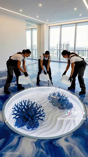 Transform Your Living Room with Blueberry Yogurt Epoxy Floor